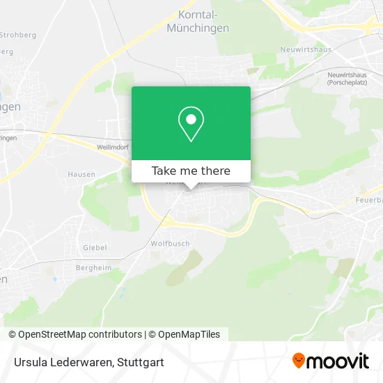 Ursula Lederwaren map