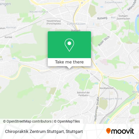 Chiropraktik Zentrum Stuttgart map