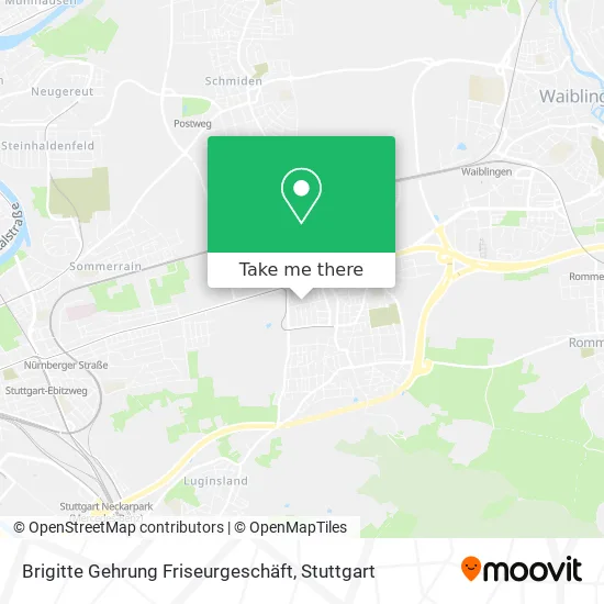 Карта Brigitte Gehrung Friseurgeschäft