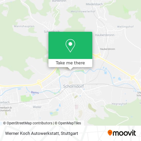 Werner Koch Autowerkstatt map