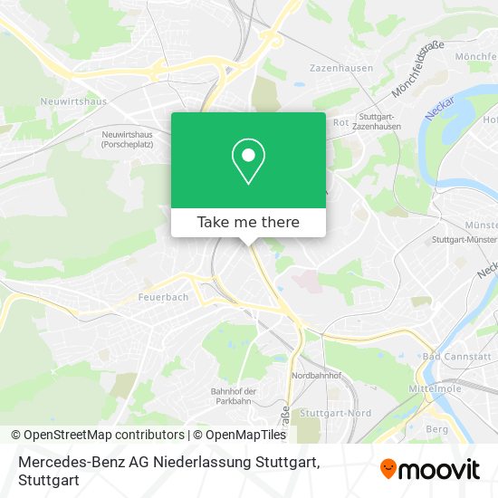 Mercedes-Benz AG Niederlassung Stuttgart map