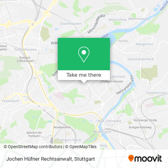 Jochen Hüfner Rechtsanwalt map