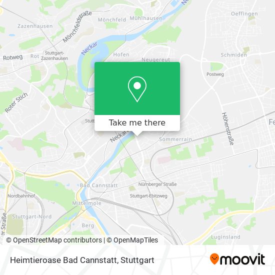 Heimtieroase Bad Cannstatt map