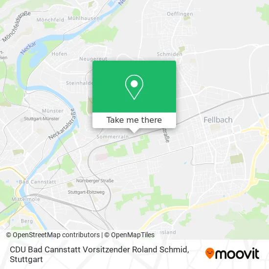 Карта CDU Bad Cannstatt Vorsitzender Roland Schmid