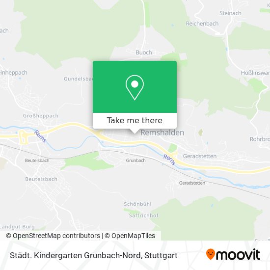 Карта Städt. Kindergarten Grunbach-Nord
