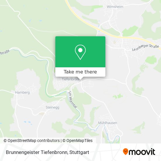 Brunnengeister Tiefenbronn map