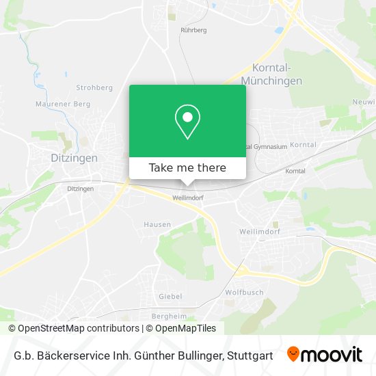 G.b. Bäckerservice Inh. Günther Bullinger map