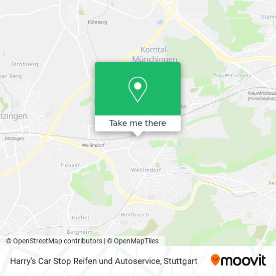 Карта Harry's Car Stop Reifen und Autoservice