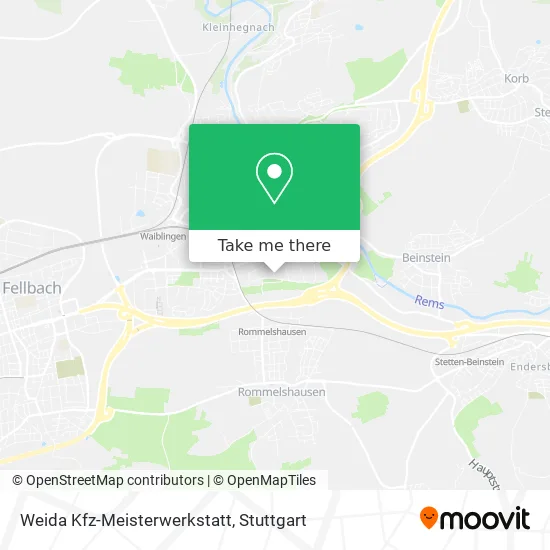 Карта Weida Kfz-Meisterwerkstatt