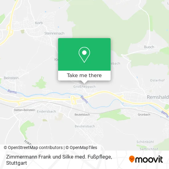 Карта Zimmermann Frank und Silke med. Fußpflege