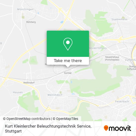 Карта Kurt Kleinlercher Beleuchtungstechnik Service