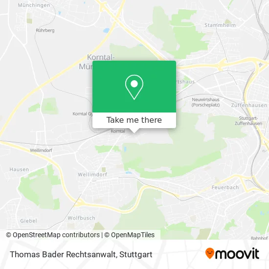 Карта Thomas Bader Rechtsanwalt