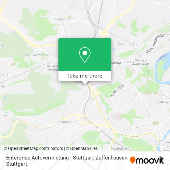 Enterprise Autovermietung - Stuttgart-Zuffenhausen map