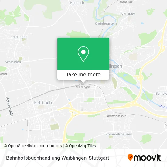 Карта Bahnhofsbuchhandlung Waiblingen