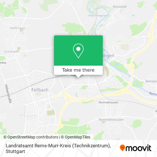 Карта Landratsamt Rems-Murr-Kreis (Technikzentrum)