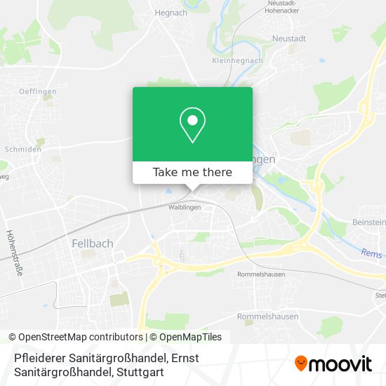 Pfleiderer Sanitärgroßhandel, Ernst Sanitärgroßhandel map