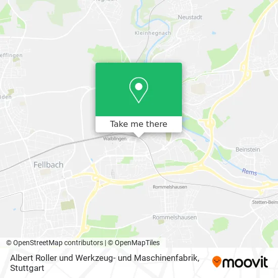 Albert Roller und Werkzeug- und Maschinenfabrik map