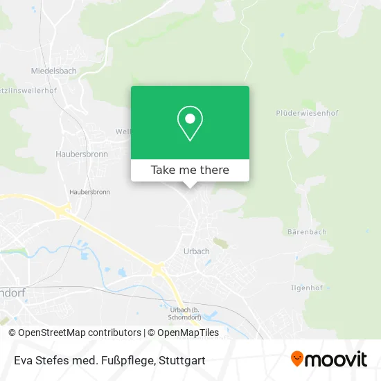 Карта Eva Stefes med. Fußpflege