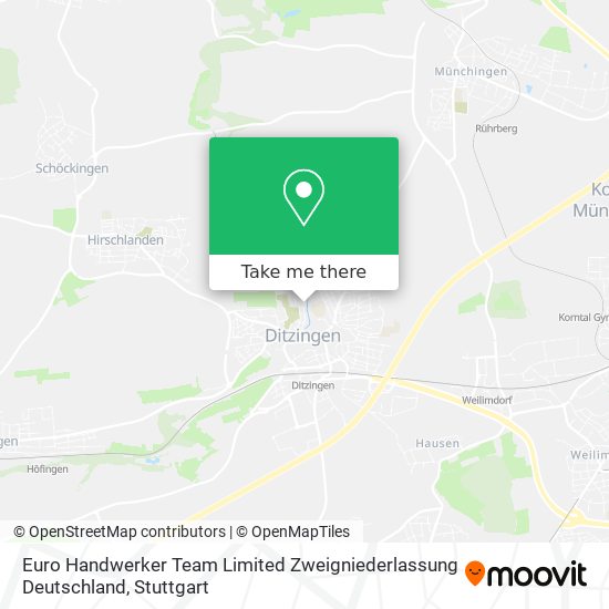 Euro Handwerker Team Limited Zweigniederlassung Deutschland map