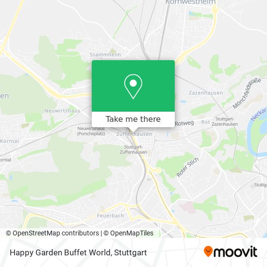 Happy Garden Buffet World map