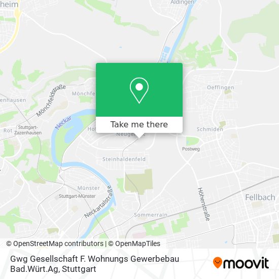 Карта Gwg Gesellschaft F. Wohnungs Gewerbebau Bad.Würt.Ag