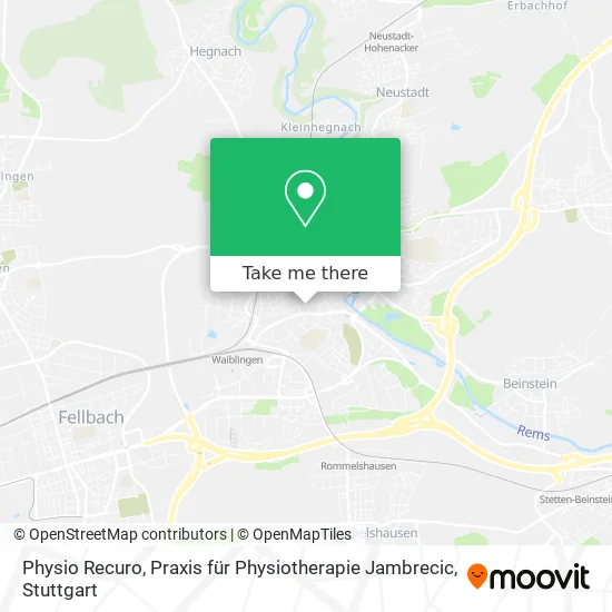 Карта Physio Recuro, Praxis für Physiotherapie Jambrecic