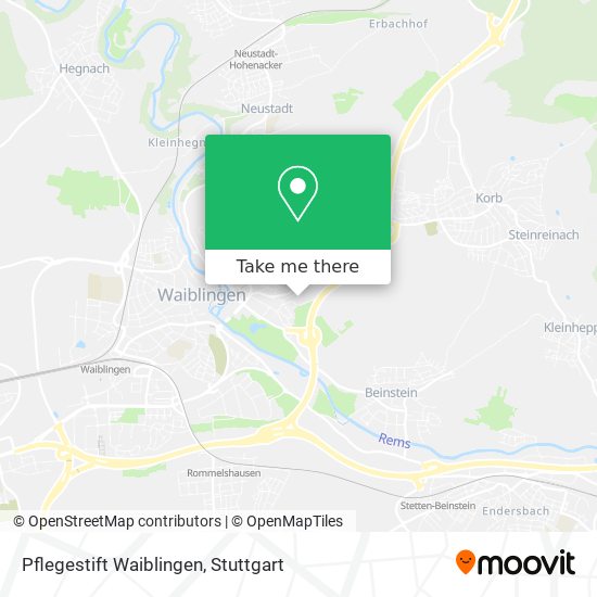 Карта Pflegestift Waiblingen