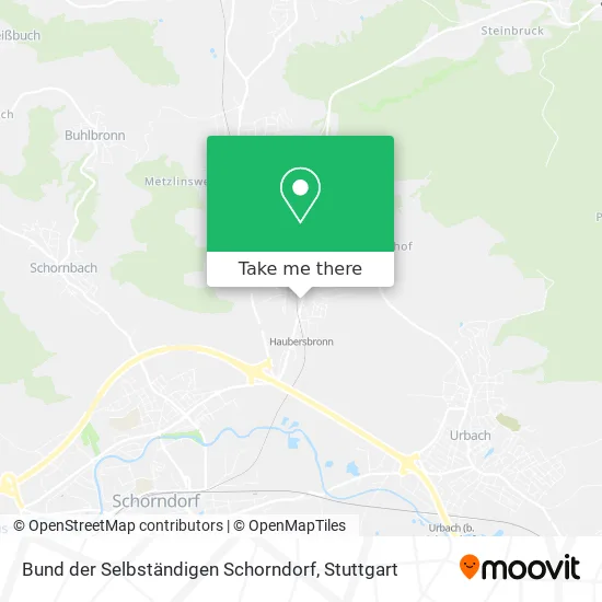 Карта Bund der Selbständigen Schorndorf