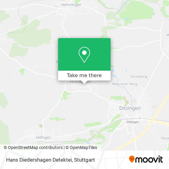 Hans Diedershagen Detektei map