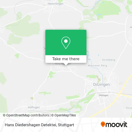 Карта Hans Diedershagen Detektei