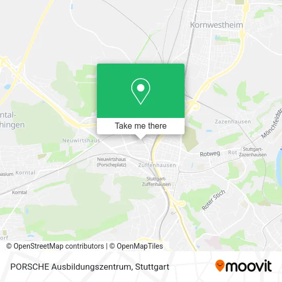 Карта PORSCHE Ausbildungszentrum