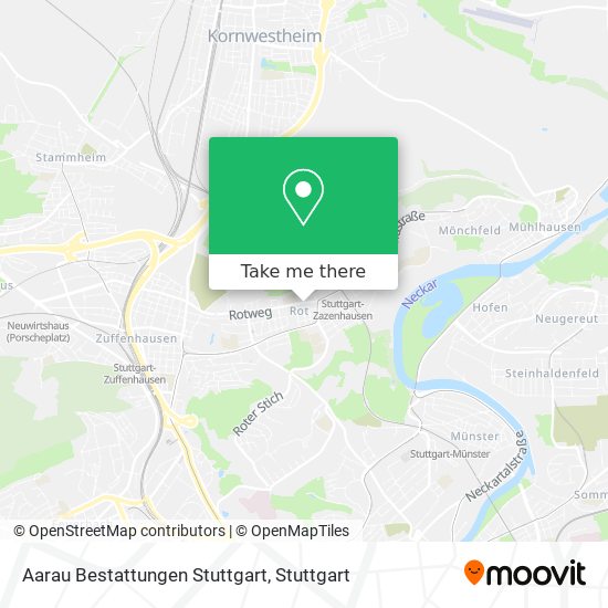 Карта Aarau Bestattungen Stuttgart