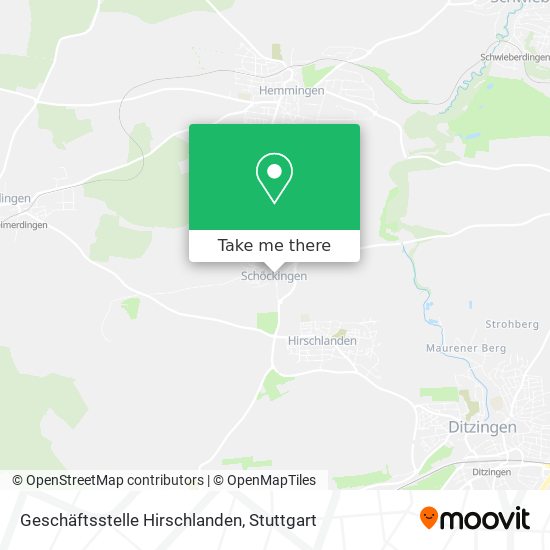 Geschäftsstelle Hirschlanden map