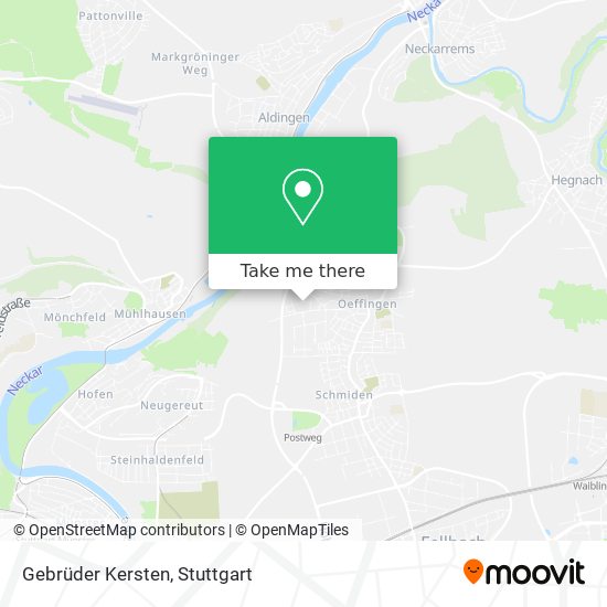 Gebrüder Kersten map