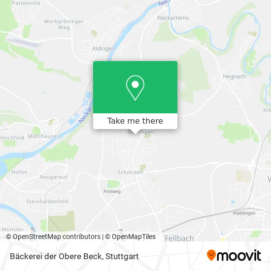 Карта Bäckerei der Obere Beck
