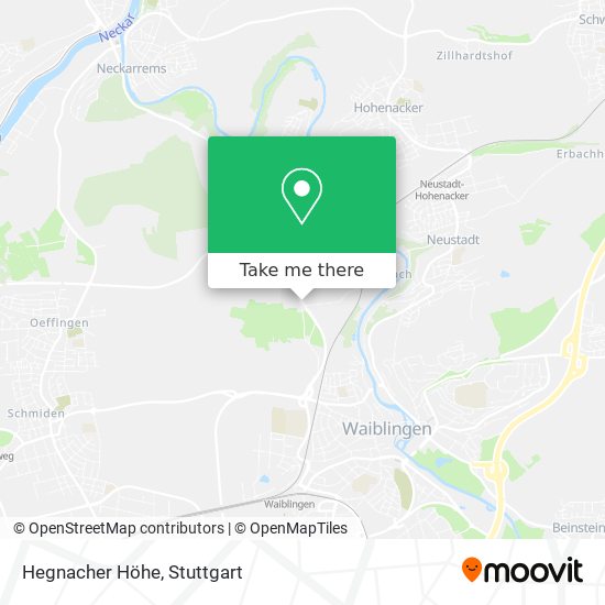 Hegnacher Höhe map