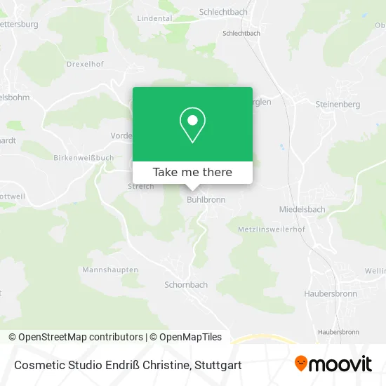 Карта Cosmetic Studio Endriß Christine