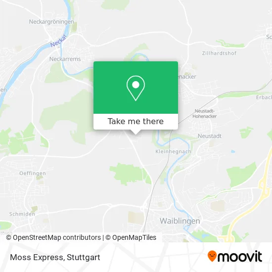 Moss Express map