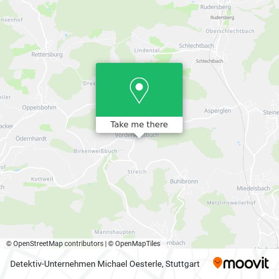 Detektiv-Unternehmen Michael Oesterle map