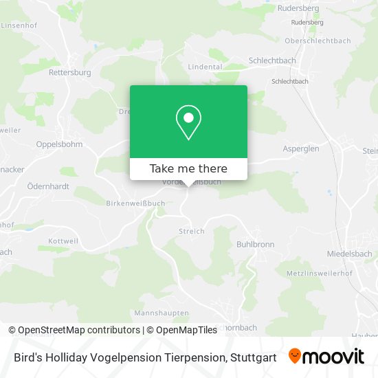 Bird's Holliday Vogelpension Tierpension map