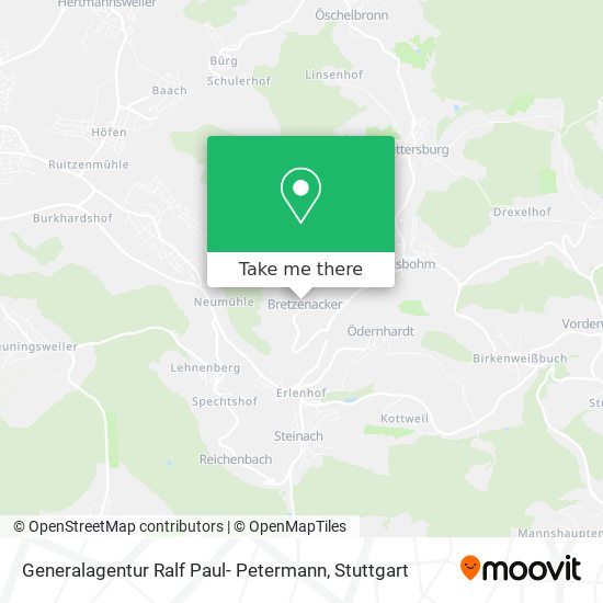 Generalagentur Ralf Paul- Petermann map