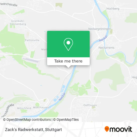 Карта Zack's Radwerkstatt