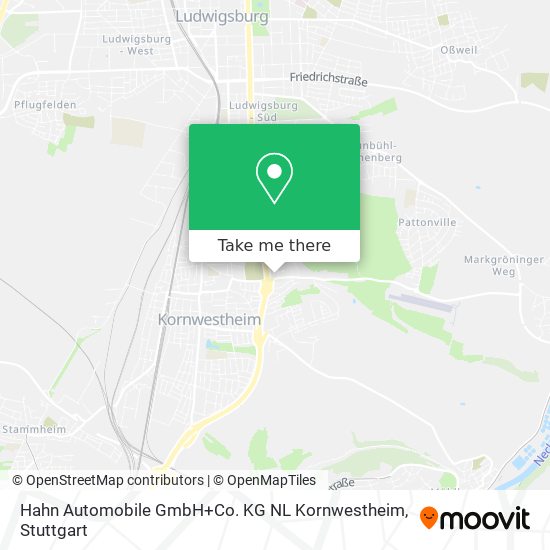 Hahn Automobile GmbH+Co. KG NL Kornwestheim map