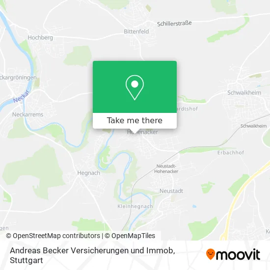 Карта Andreas Becker Versicherungen und Immob