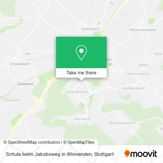 Карта Schule beim Jakobsweg in Winnenden
