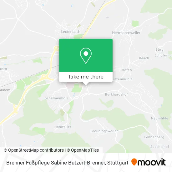 Карта Brenner Fußpflege Sabine Butzert-Brenner