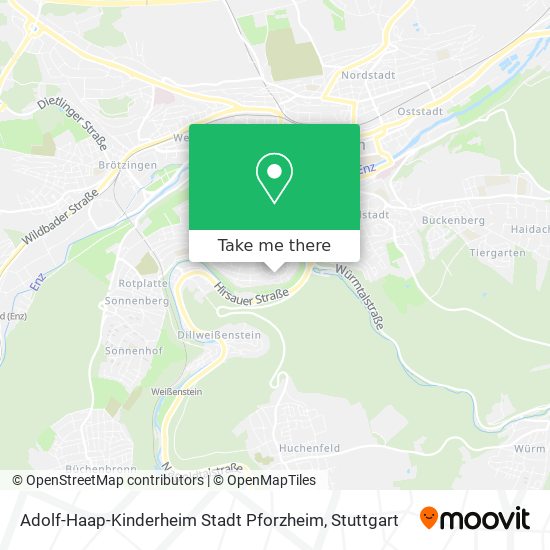 Adolf-Haap-Kinderheim Stadt Pforzheim map