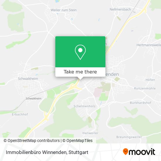 Immobilienbüro Winnenden map