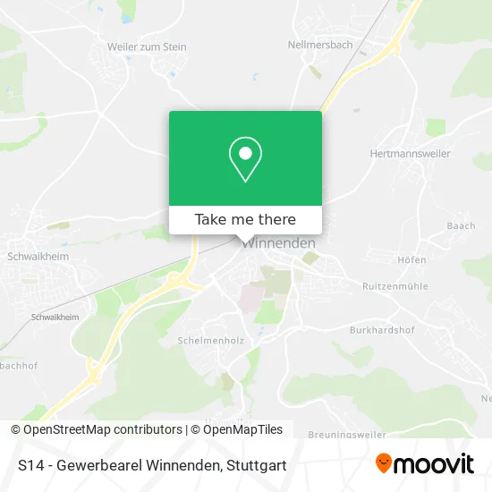 Карта S14 - Gewerbearel Winnenden