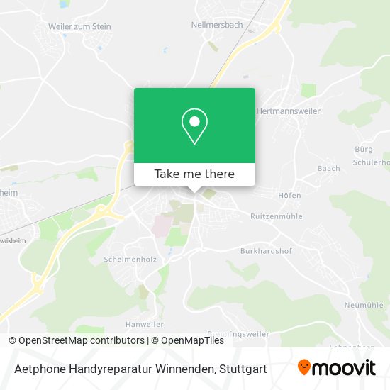Aetphone Handyreparatur Winnenden map